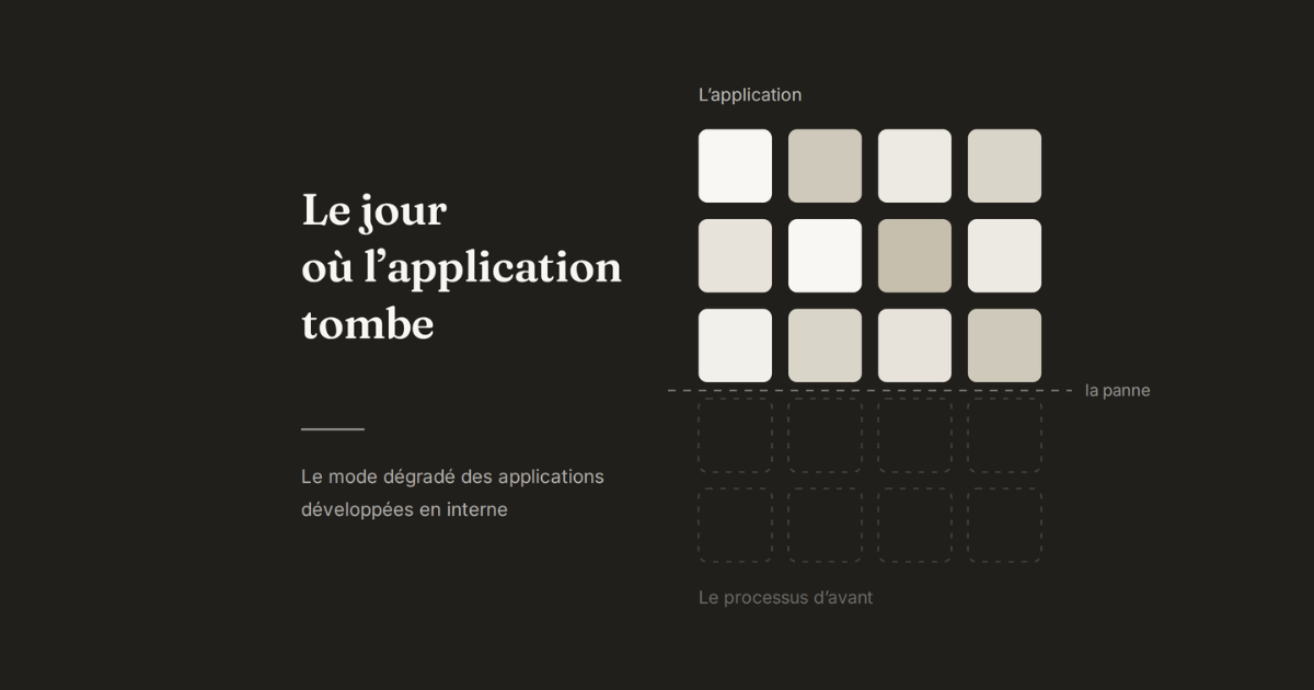 Le jour où l’application tombe